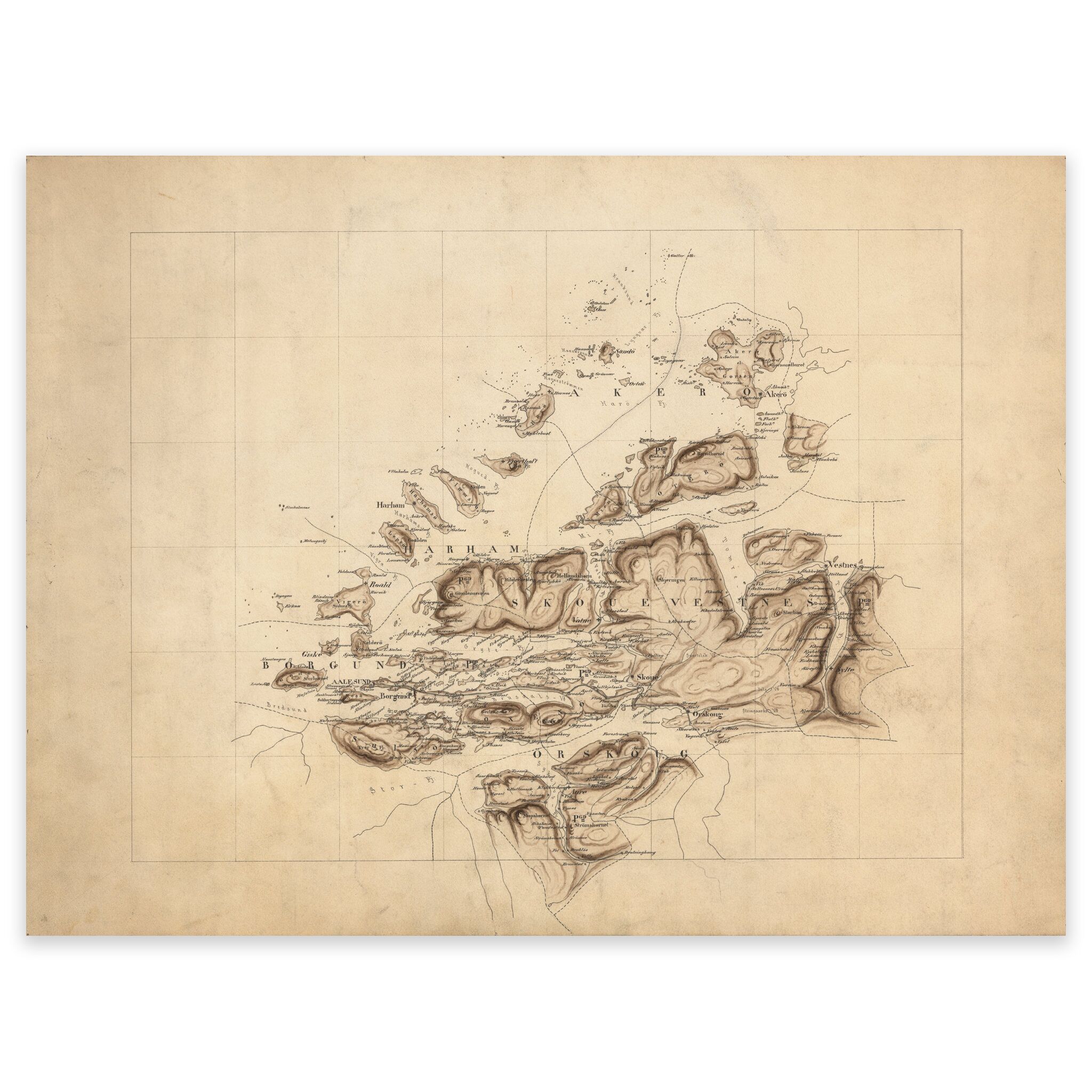 Molde, Hustadvika og Averøya 1890
