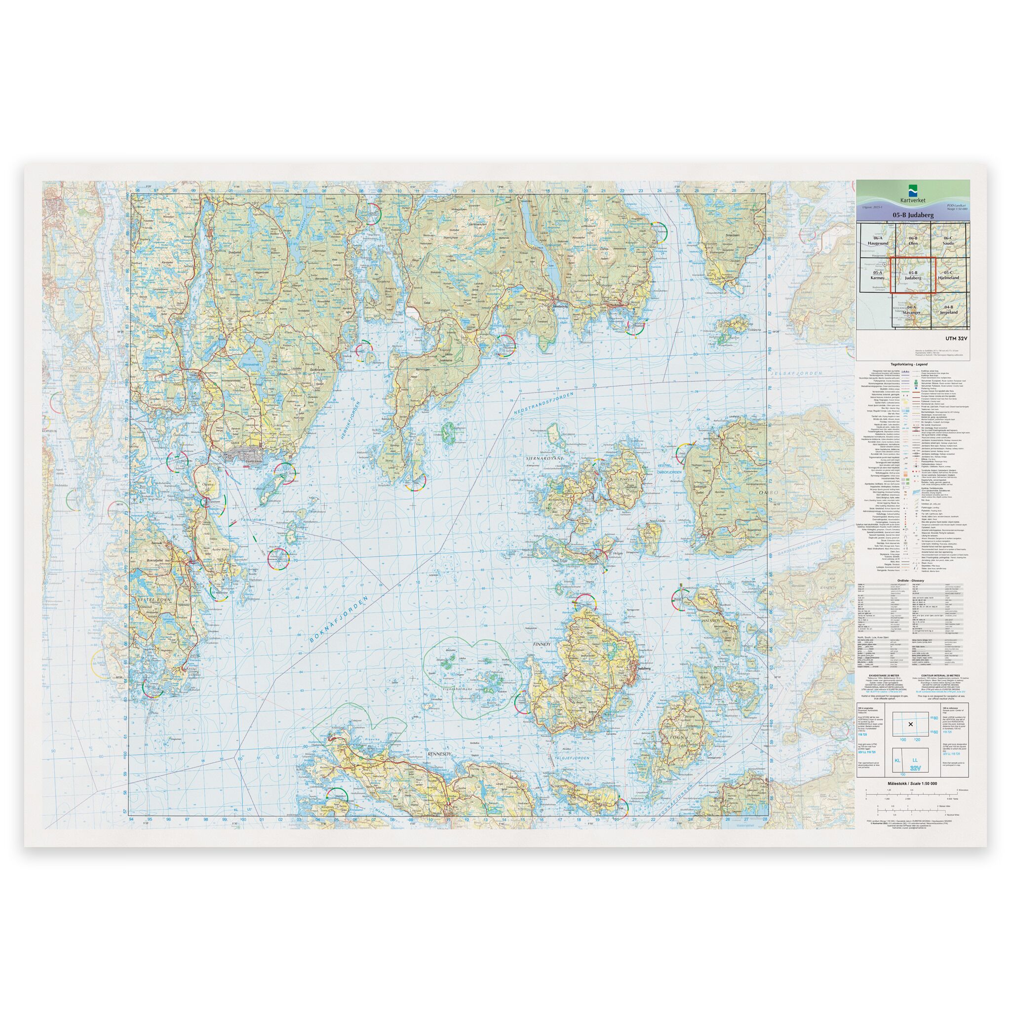 Kartverket - landkart (N50): 05-B Judaberg
