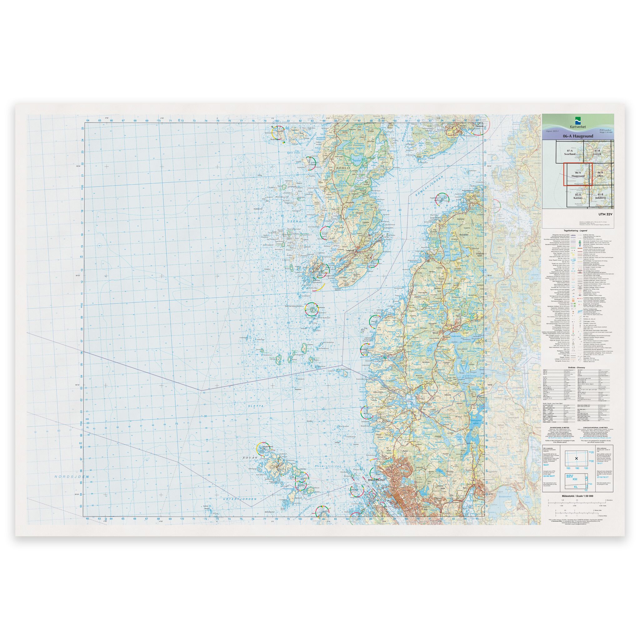 Kartverket - landkart (N50): 06-A Haugesund