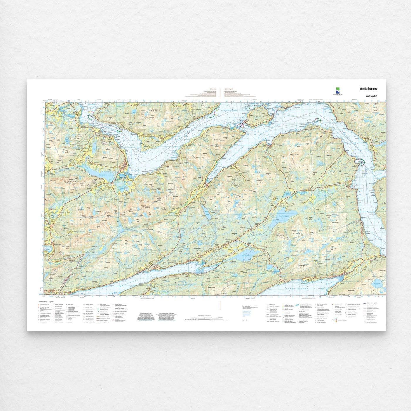Kartverket - landkart (N50): 095N Åndalsnes