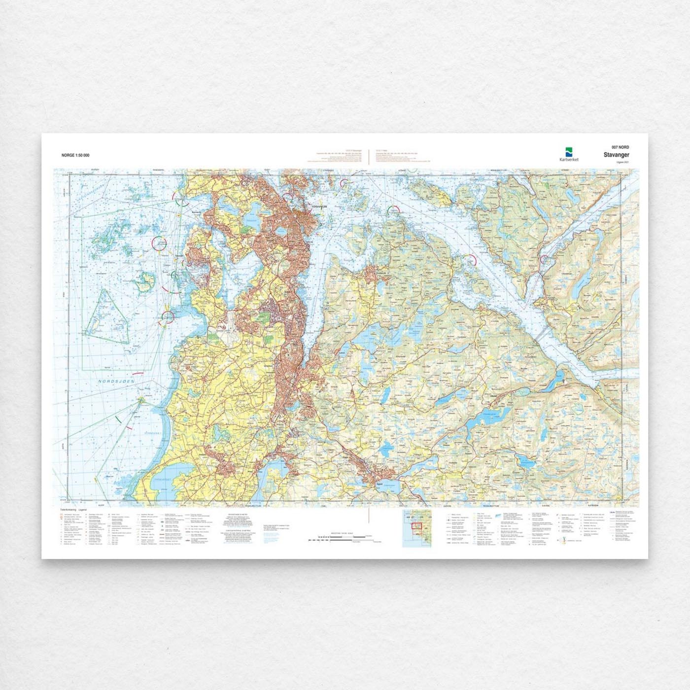 Kartverket - landkart (N50): 007N Stavanger