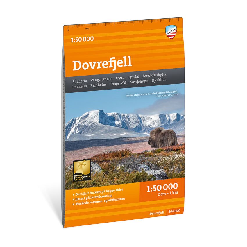 Turkart Dovrefjell 1:50.000