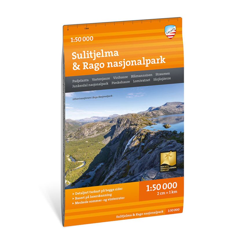 Turkart Sulitjelma & Rago Nasjonalpark 1:50.000