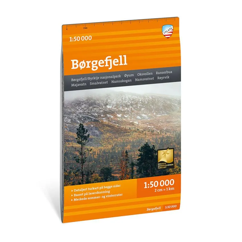 Turkart Børgefjell 1:50.000