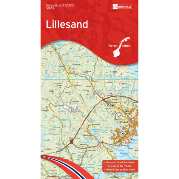 Lillesand Norge-serien Turkart