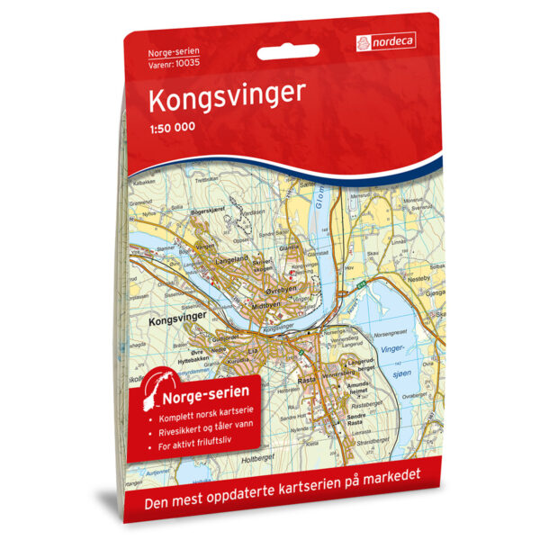 Kongsvinger Norge-serien Turkart