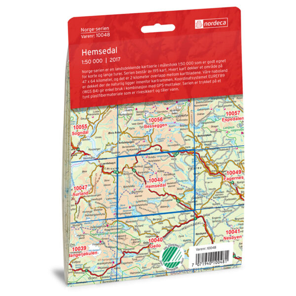 Hemsedal Norge-serien Turkart - Image 2