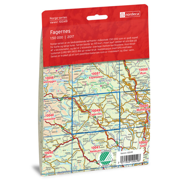 Fagernes Norge-serien Turkart - Image 2