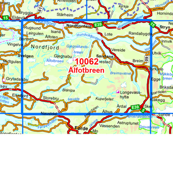 Ålfotbreen Norge-serien Turkart - Image 3