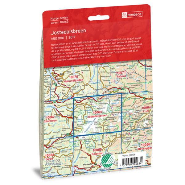 Jostedalsbreen Norge-serien Turkart - Image 2