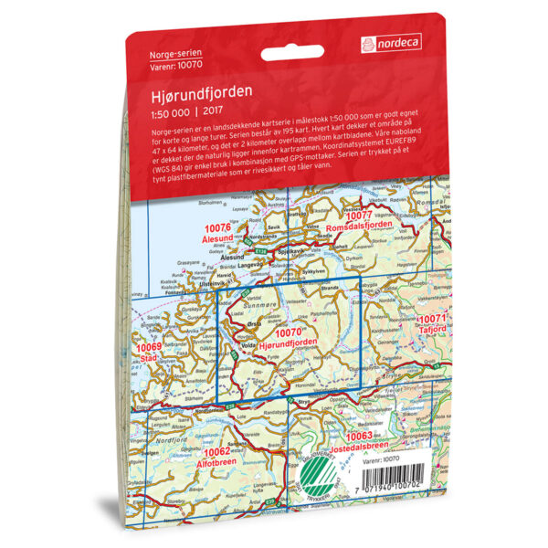 Hjørundfjorden Norge-serien Turkart - Image 2
