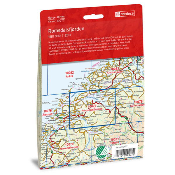 Romsdalsfjorden Norge-serien Turkart - Image 2