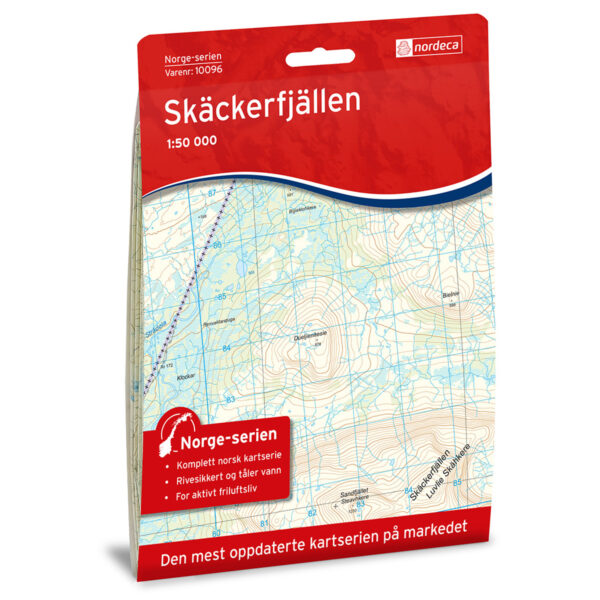 Skäckerfjällen Norge-serien Turkart
