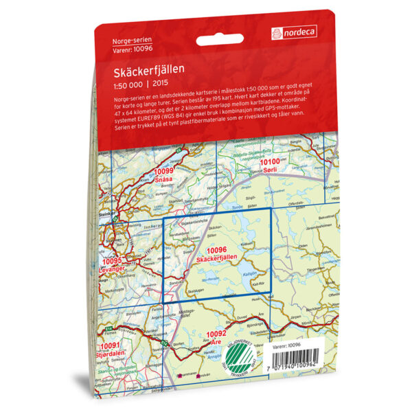 Skäckerfjällen Norge-serien Turkart - Image 2