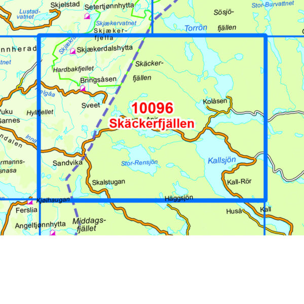 Skäckerfjällen Norge-serien Turkart - Image 3