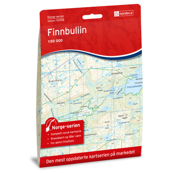 Finnbuliin Norge-serien Turkart