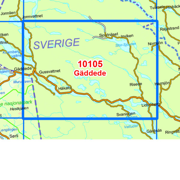 Gäddede Norge-serien Turkart - Image 2