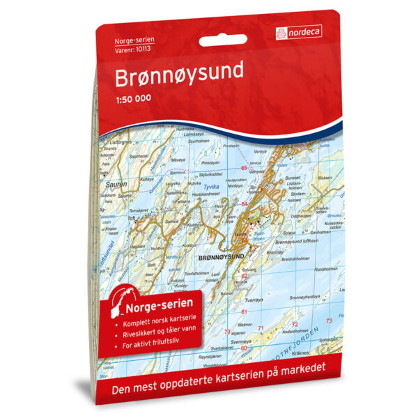 Brønnøysund Norge-serien Turkart