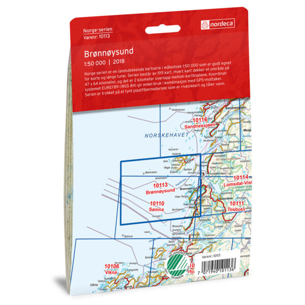Brønnøysund Norge-serien Turkart - Image 2