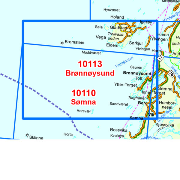 Brønnøysund Norge-serien Turkart - Image 3