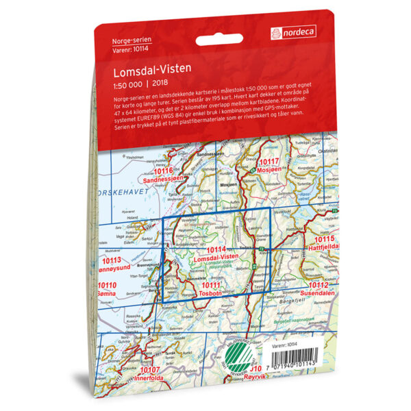 Lomsdal Visten Norge-serien Turkart - Image 2