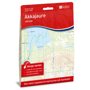 Akkajaure Norge-serien Turkart