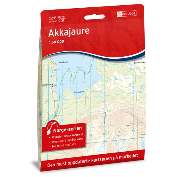 Akkajaure Norge-serien Turkart