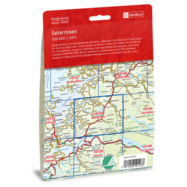 Setermoen Norge-serien Turkart - Image 2