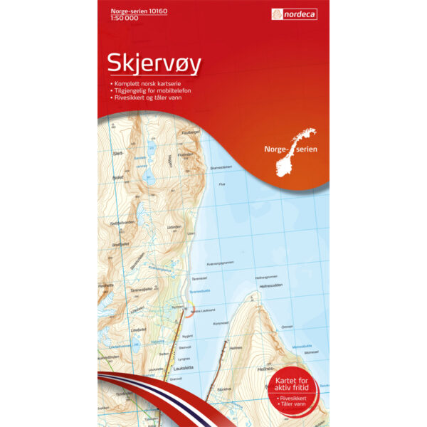 Skjervøy Norge-serien Turkart