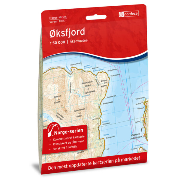 Øksfjord Norge-serien Turkart