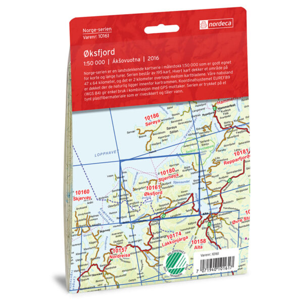 Øksfjord Norge-serien Turkart - Image 2