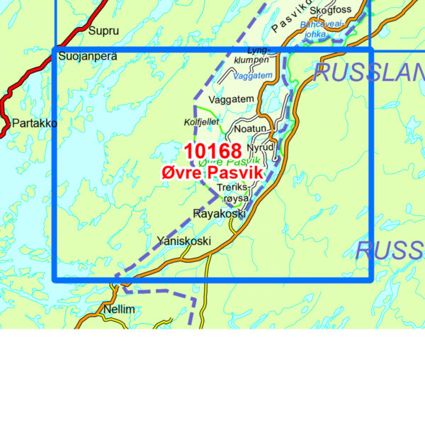 Øvre Pasvik Norge-serien Turkart - Image 3