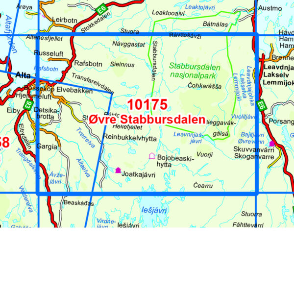 Øvre Stabbursdalen Norge-serien Turkart - Image 3