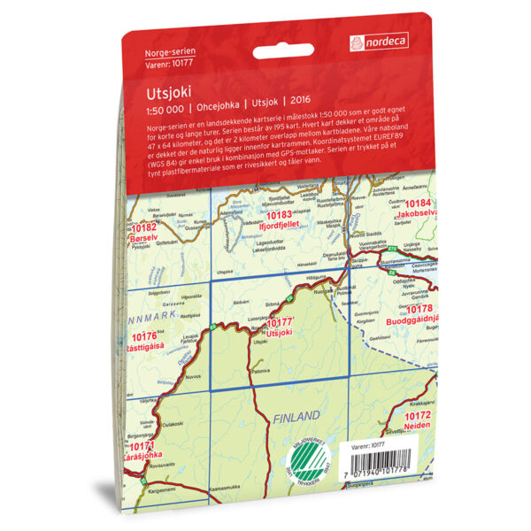 Utsjoki Norge-serien Turkart - Image 2