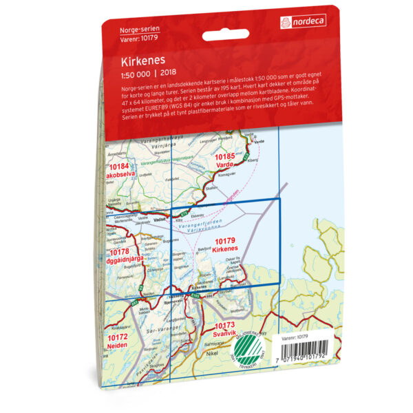 Kirkenes Norge-serien Turkart - Image 2