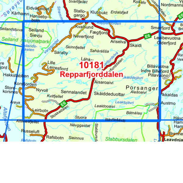 Repparfjorddalen Norge-serien Turkart - Image 3