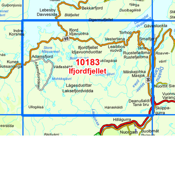 Ifjordfjellet Norge-serien Turkart - Image 3