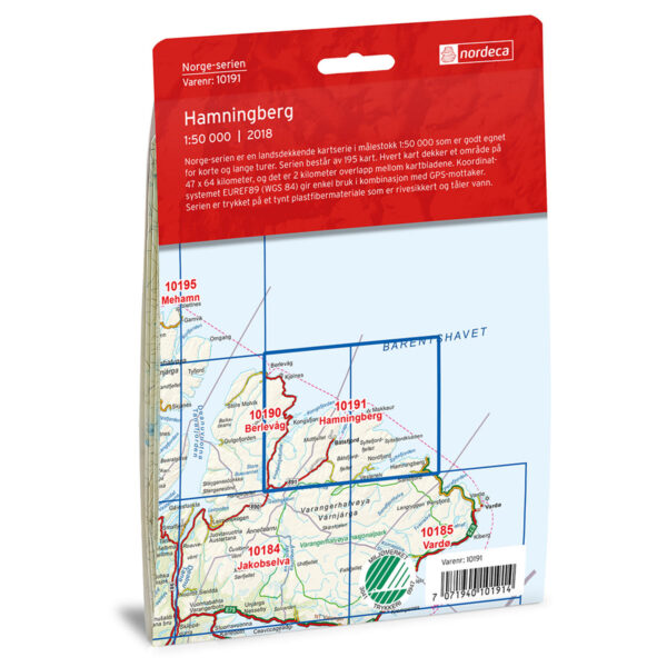 Hamningberg Norge-serien Turkart - Image 2
