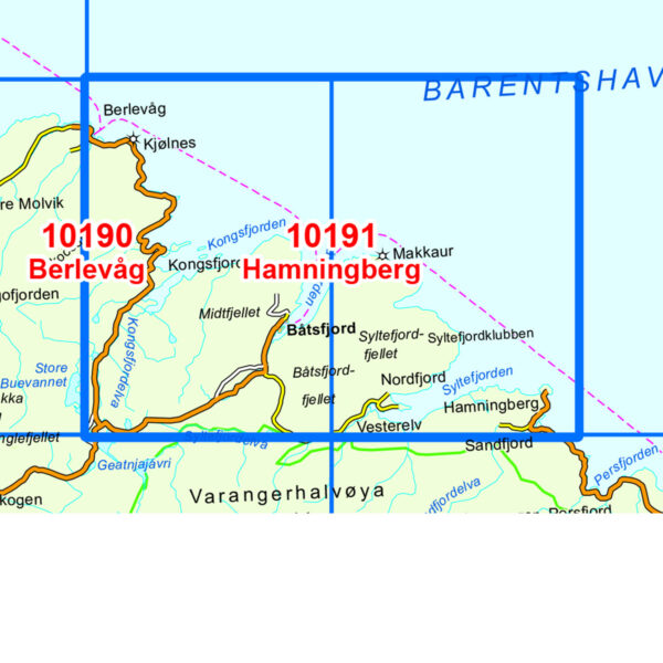 Hamningberg Norge-serien Turkart - Image 3