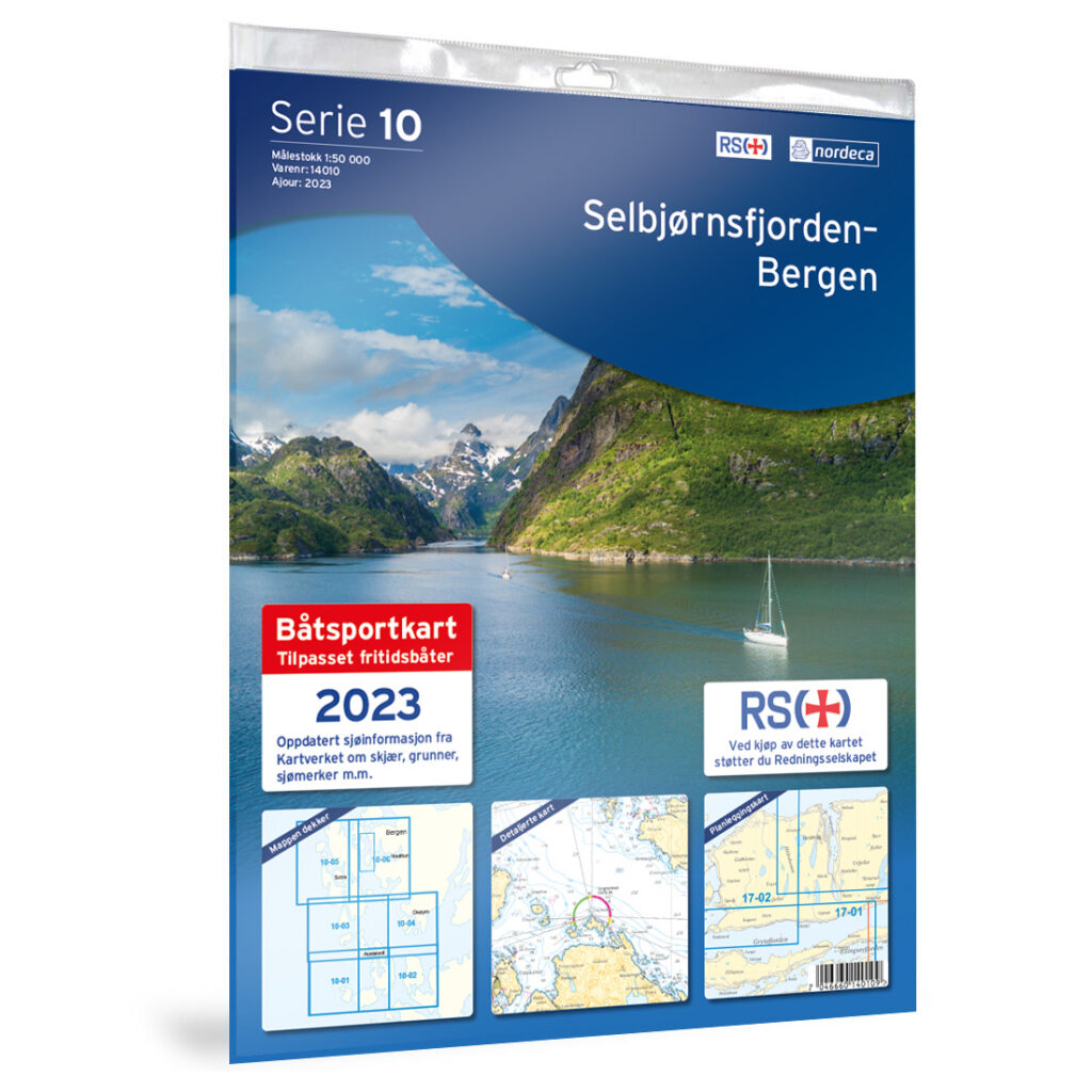 Produktbilde av 10-selbjørnsfjorden-bergen båtsportkart