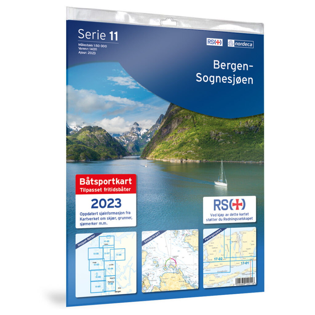 Produktbilde av 11-bergen-sognesjøen båtsportkart