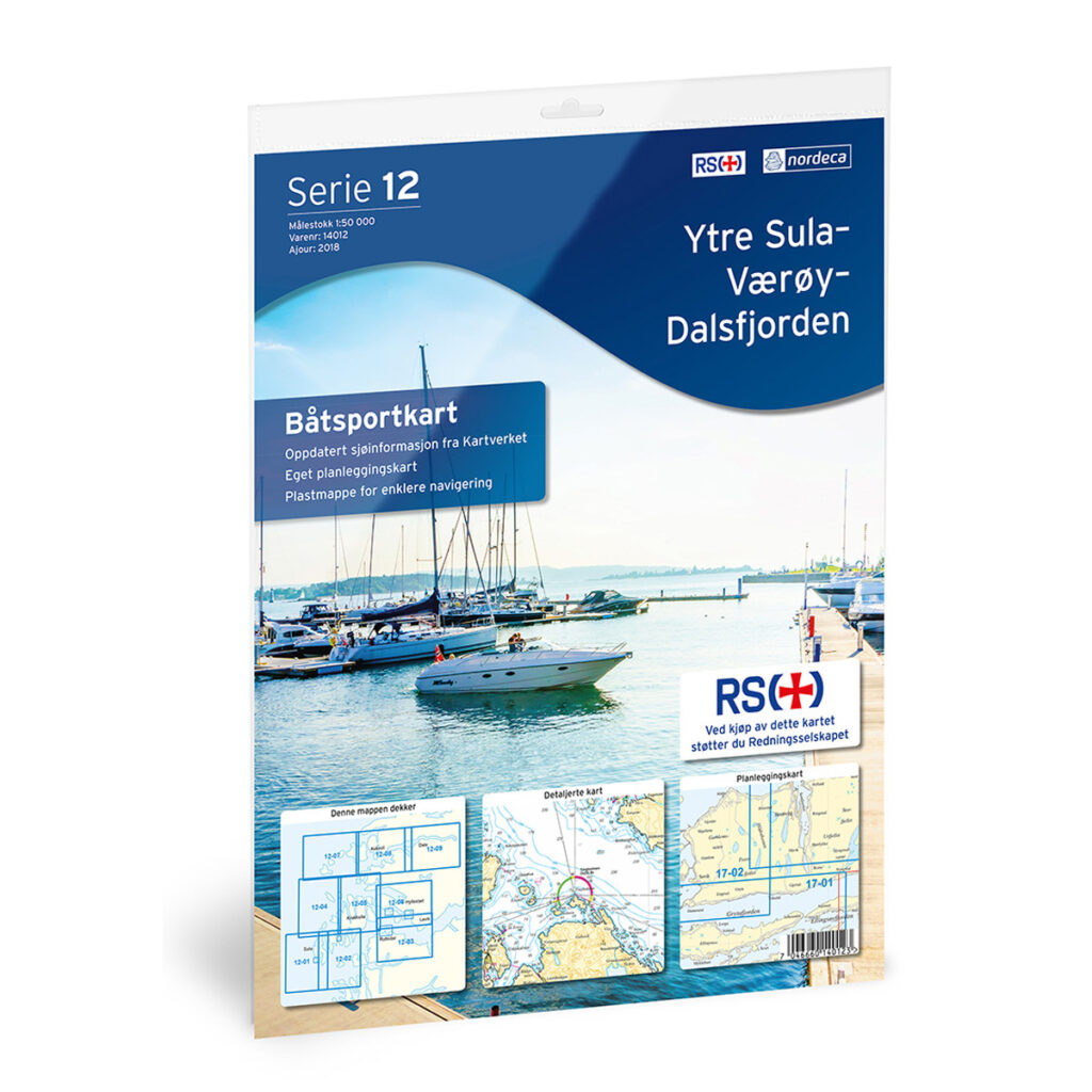 Produktbilde av 12-ytre sula-værøy-dalsfjorden båtsportkart