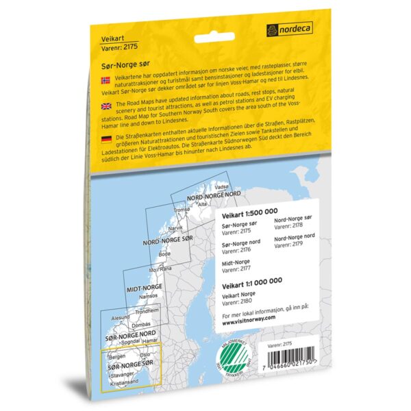 Veikart Sør-Norge Sør Veikart - Image 2