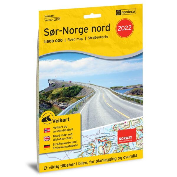 Veikart Sør-Norge Nord Veikart