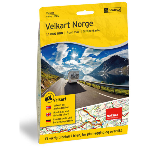 Veikart Norge 1:1 000 000 Veikart