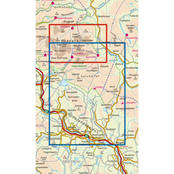 Rondane Sør DNT Turkart - Image 3