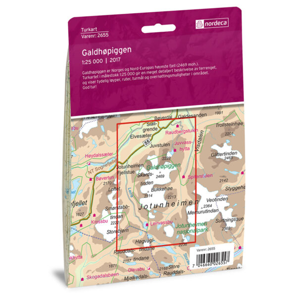 Galdhøpiggen DNT Turkart - Image 2