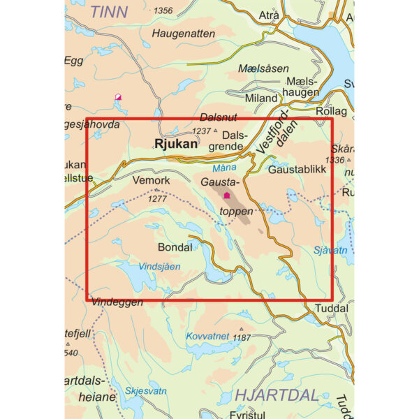 Gaustatoppen DNT Turkart - Image 3