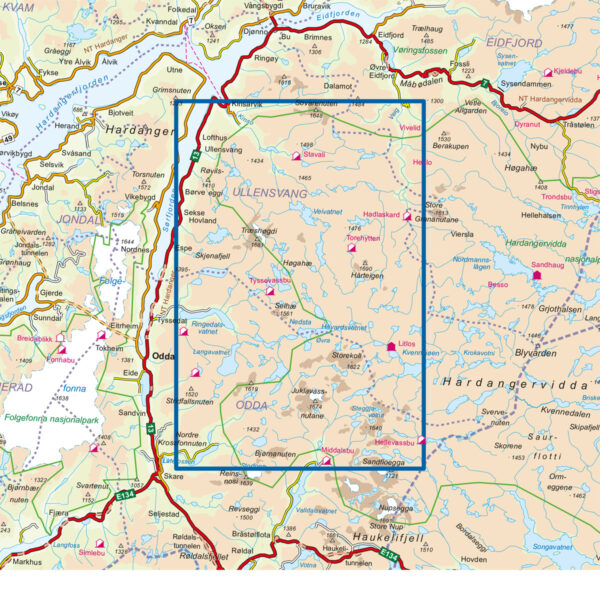 Hardangervidda Vest DNT Turkart - Image 3