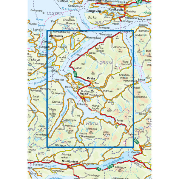 Sunnmørsalpene Vest DNT Turkart - Image 3